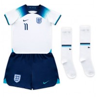 Echipament fotbal Anglia Marcus Rashford #11 Tricou Acasa Mondial 2022 pentru copii maneca scurta (+ Pantaloni scurti)